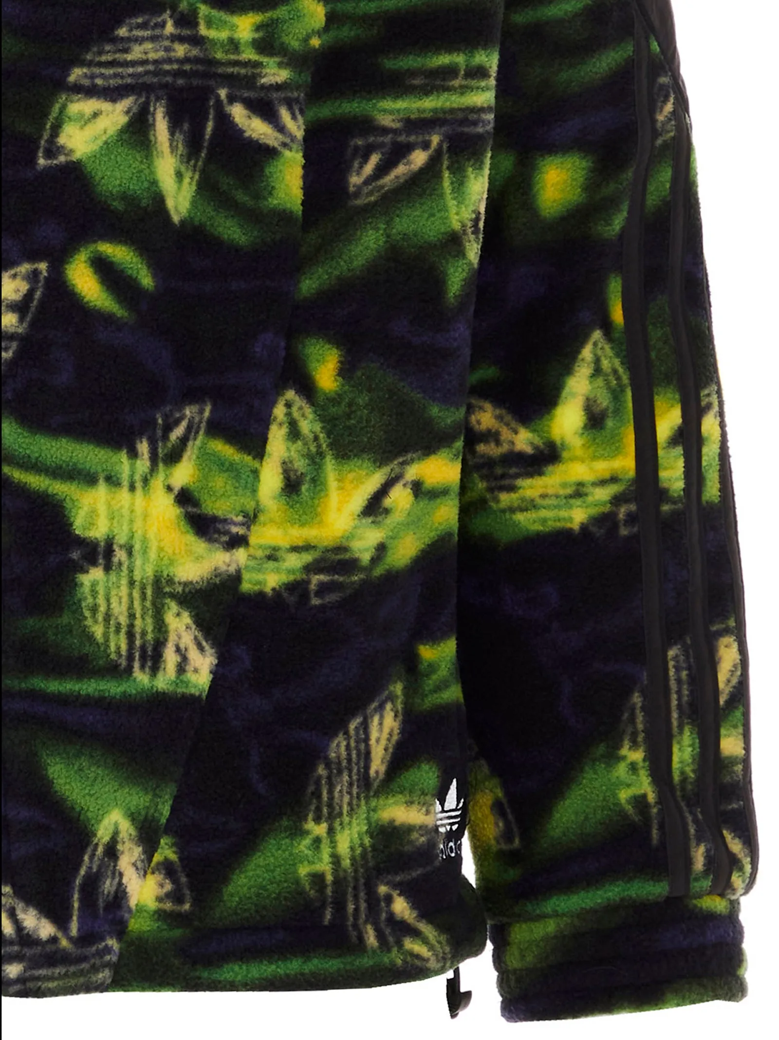 Adidas Originals Big Trefoil Printed Polar Fleece Track Jacket