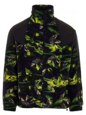 Adidas Originals Big Trefoil Printed Polar Fleece Track Jacket