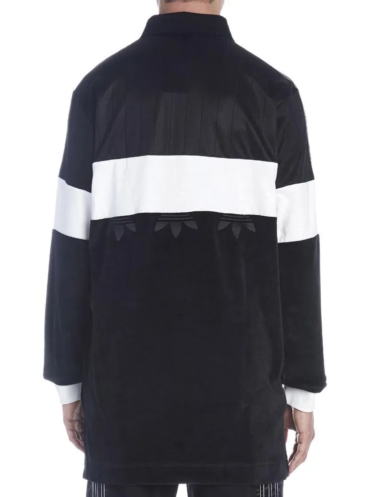 Adidas Originals By Alexander Wang Logo Long-Sleeved Polo Shirt