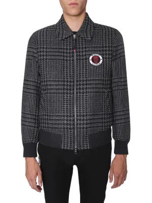 Alexander McQueen Houndstooth Bomber Jacket