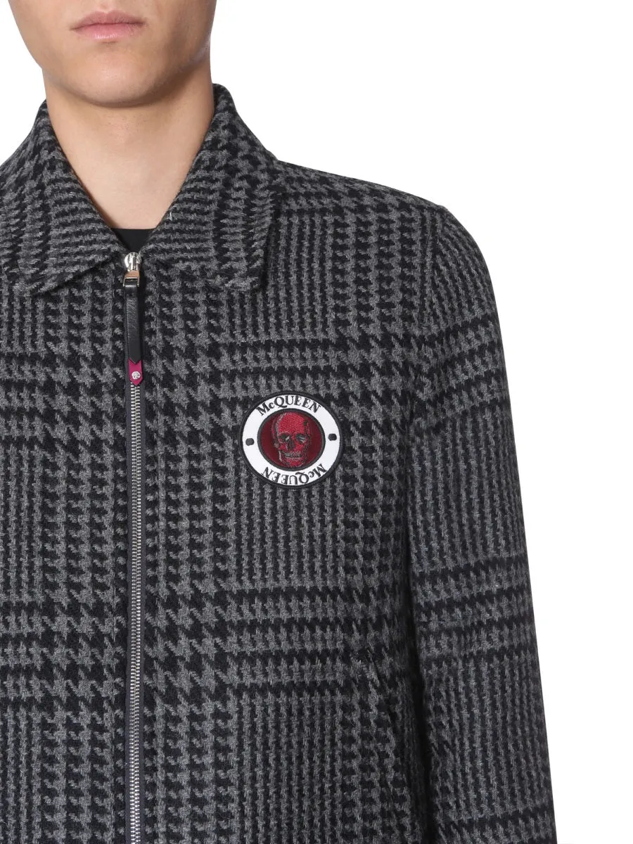Alexander McQueen Houndstooth Bomber Jacket