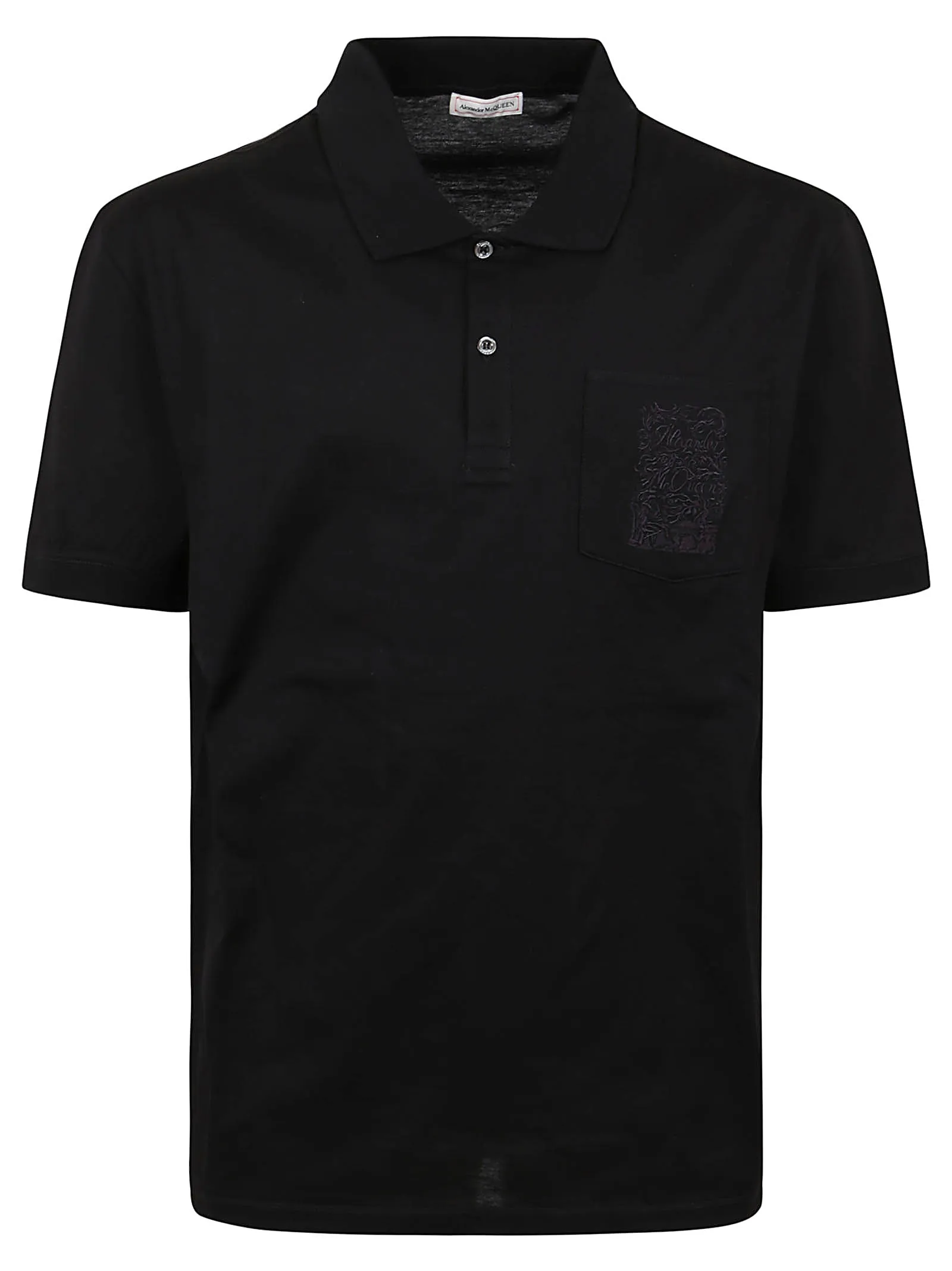 Alexander McQueen Logo Embroidered Short-Sleeved Polo Shirt