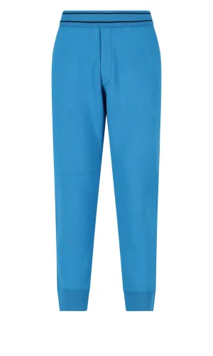 Alexander McQueen Logo Embroidered Striped Trim Trousers