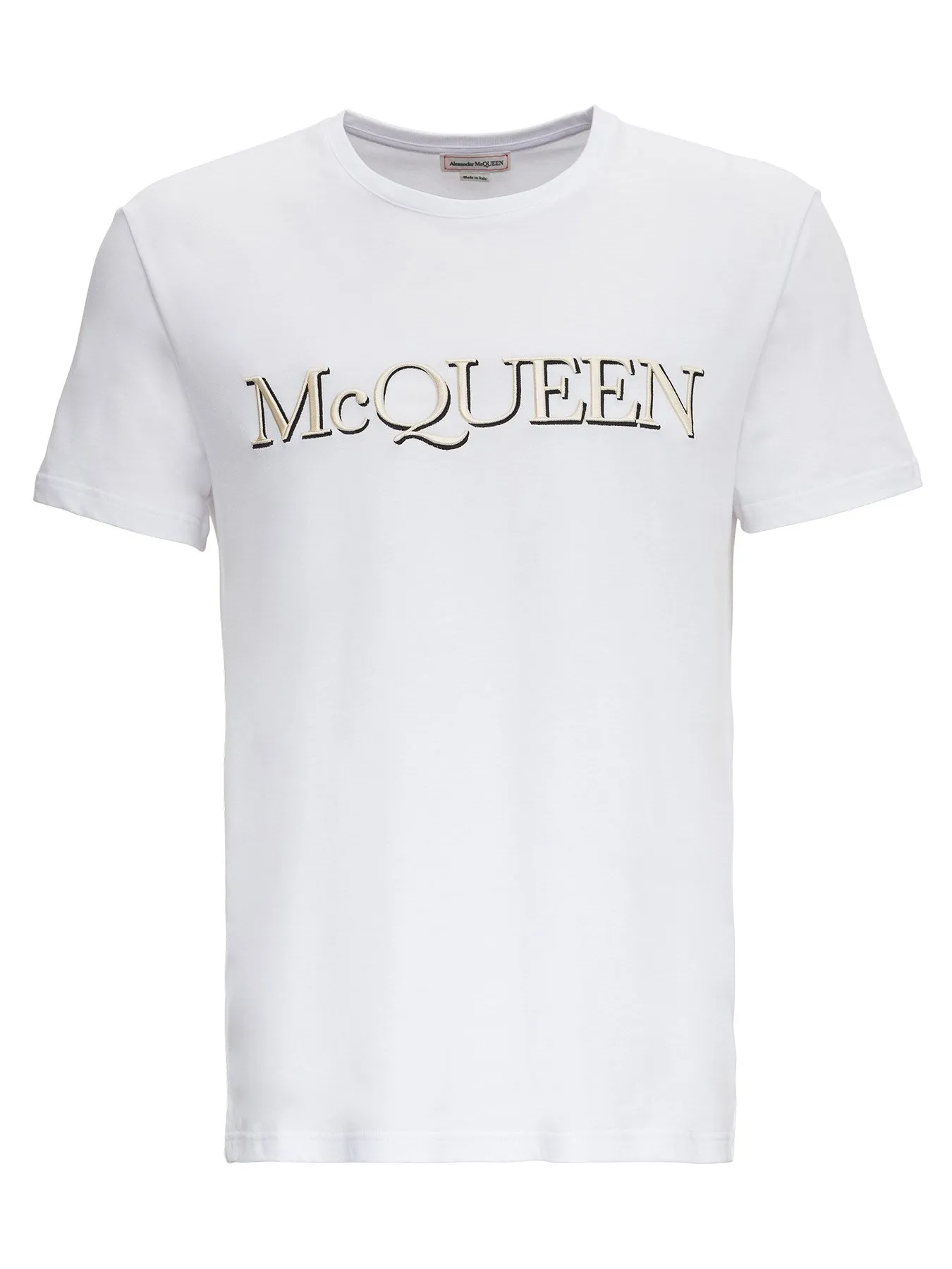 Alexander McQueen Logo Embroidered T-Shirt