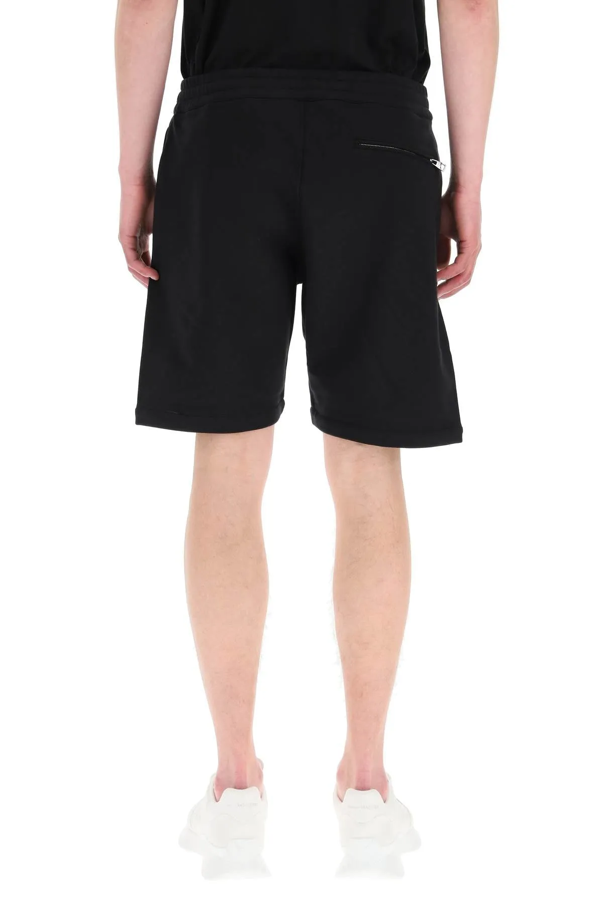 Alexander McQueen Logo Graffiti Bermuda Shorts