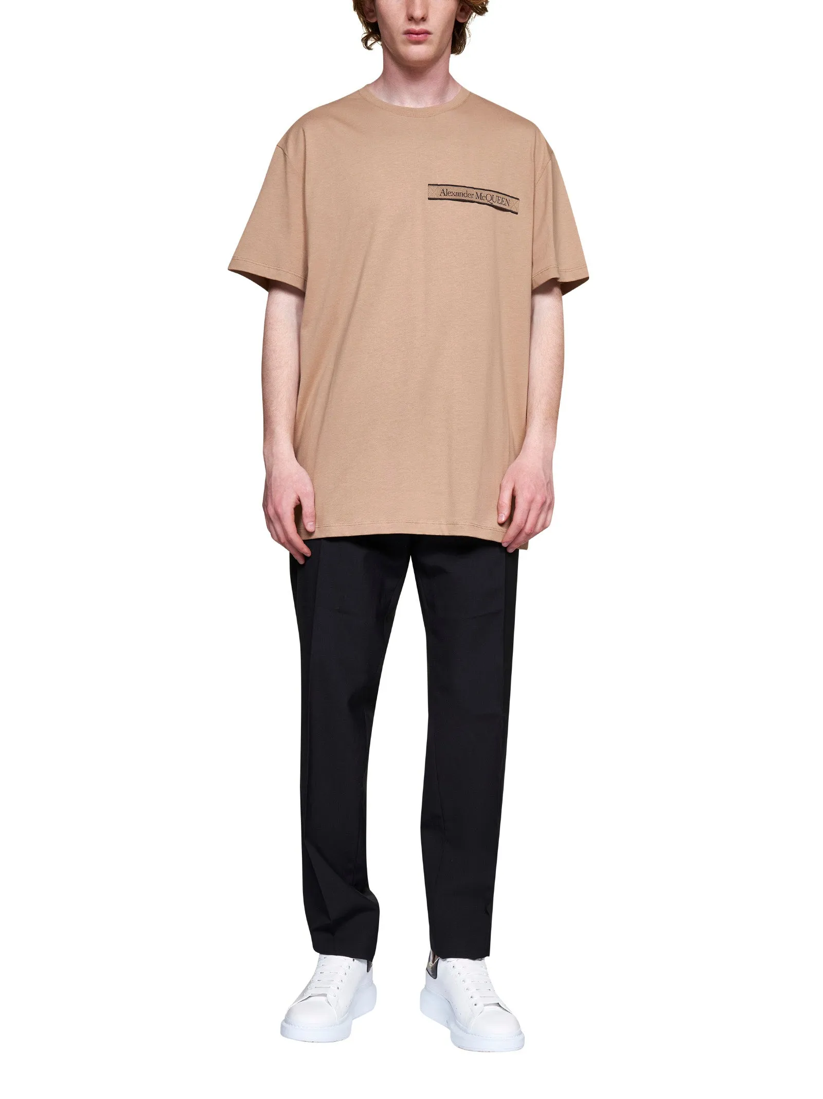 Alexander McQueen Logo Patch Crewneck T-Shirt