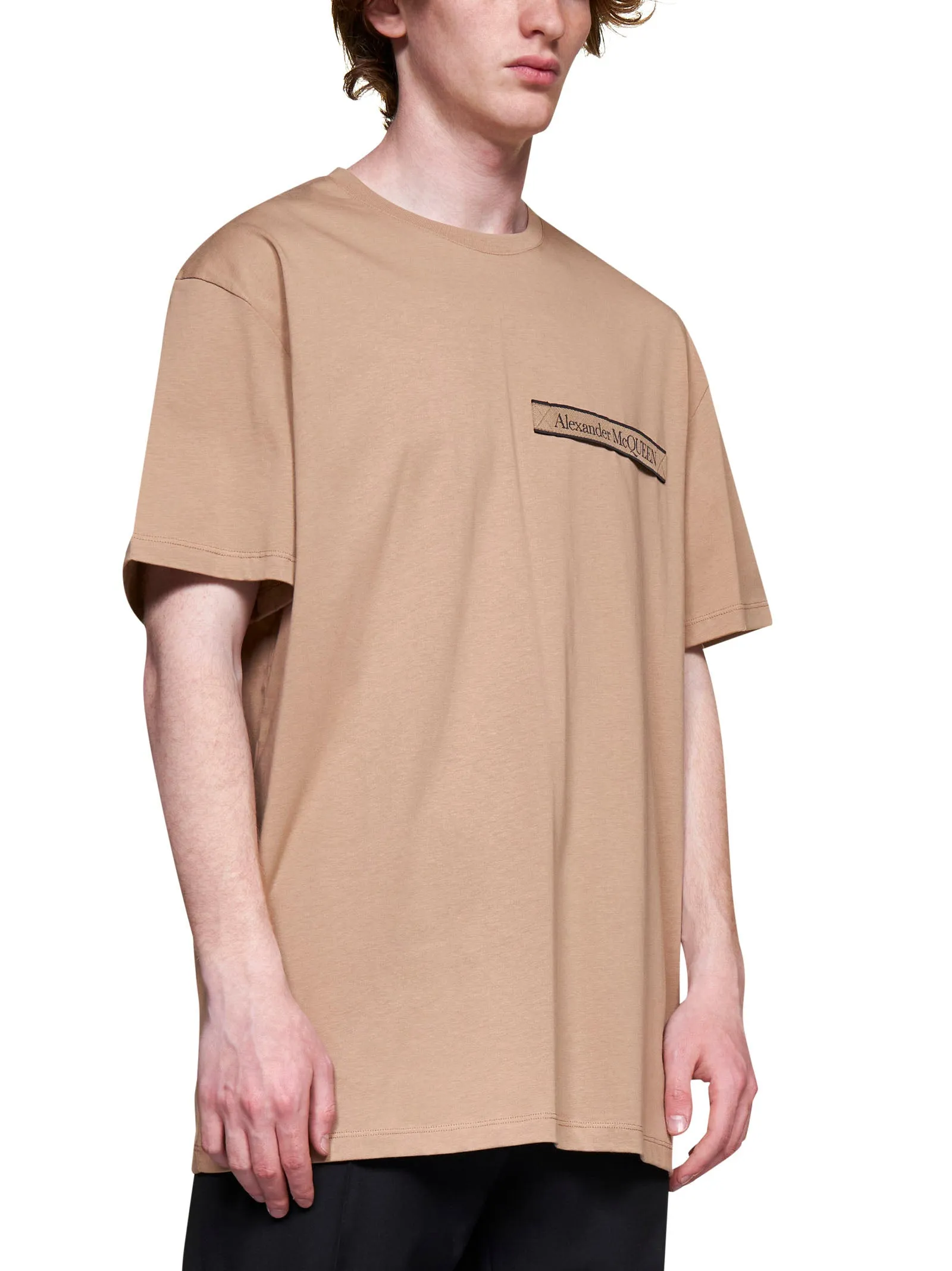 Alexander McQueen Logo Patch Crewneck T-Shirt