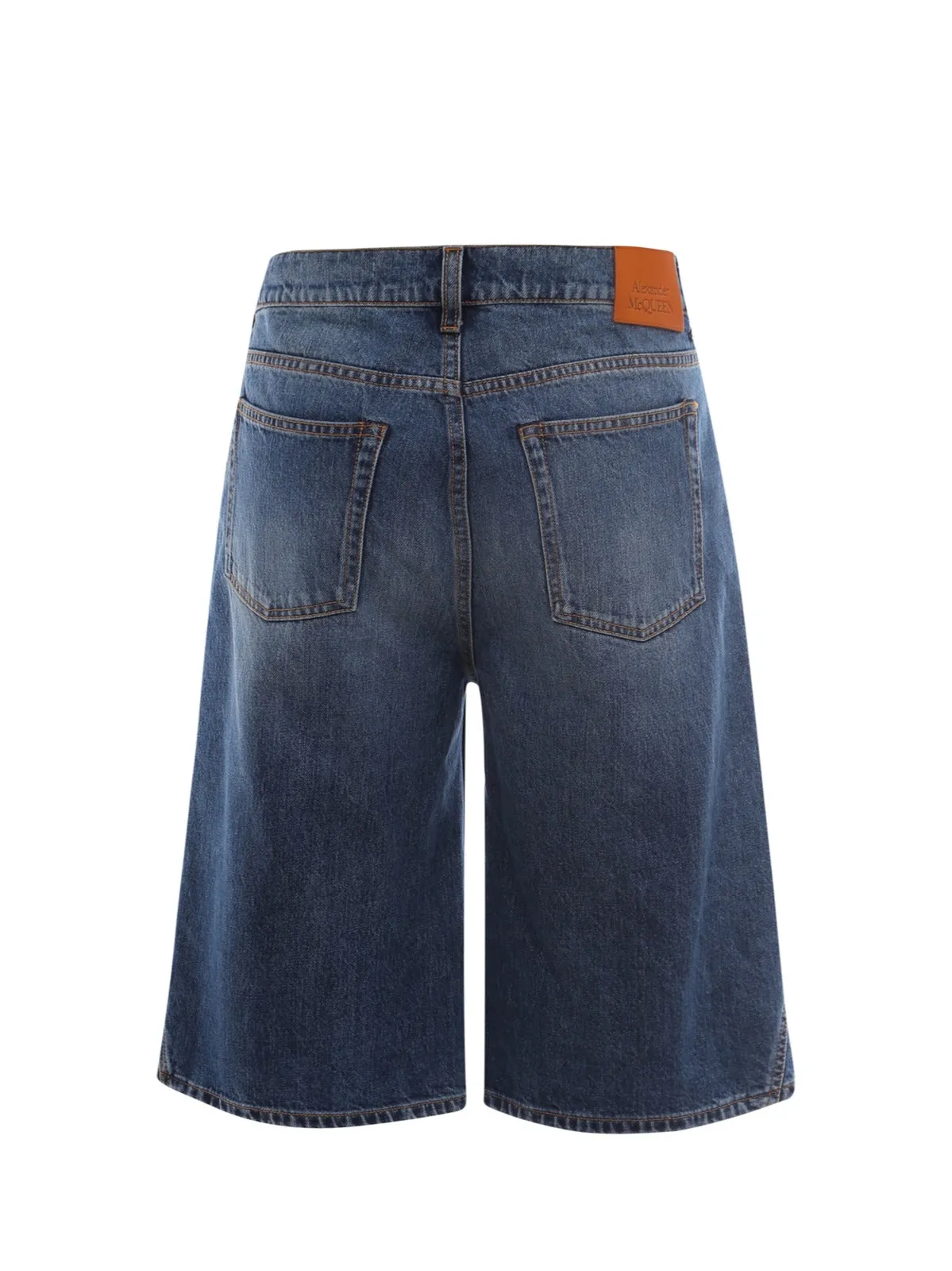 Alexander McQueen Logo Patch Knee-Length Shorts