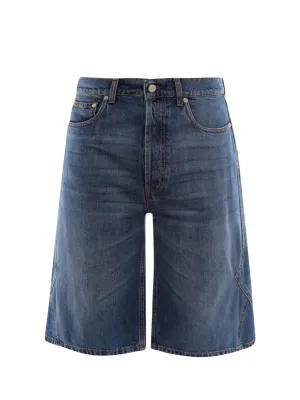 Alexander McQueen Logo Patch Knee-Length Shorts