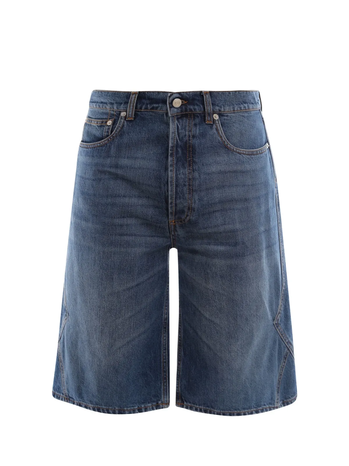 Alexander McQueen Logo Patch Knee-Length Shorts