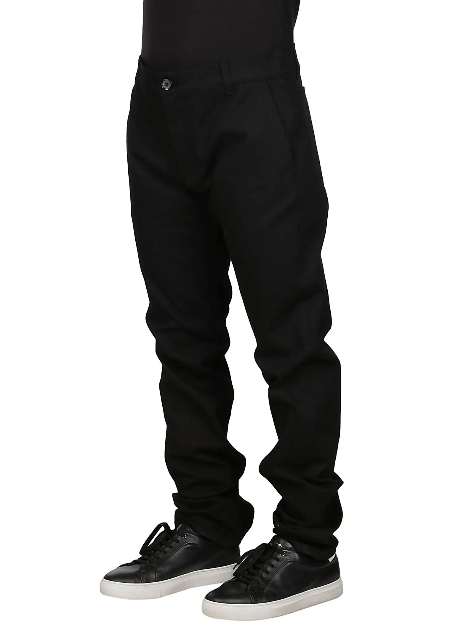 Alexander McQueen Logo Patch Slim Fit Jeans