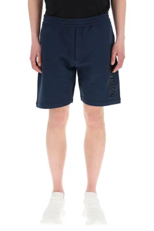 Alexander McQueen Logo Print Bermuda Shorts