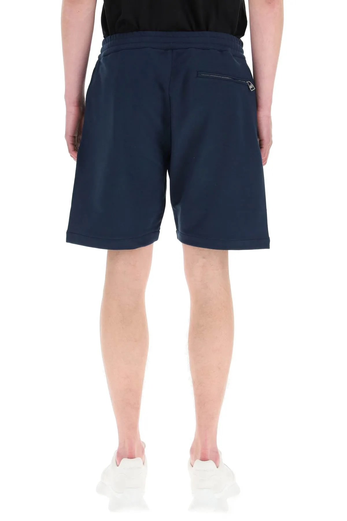 Alexander McQueen Logo Print Bermuda Shorts