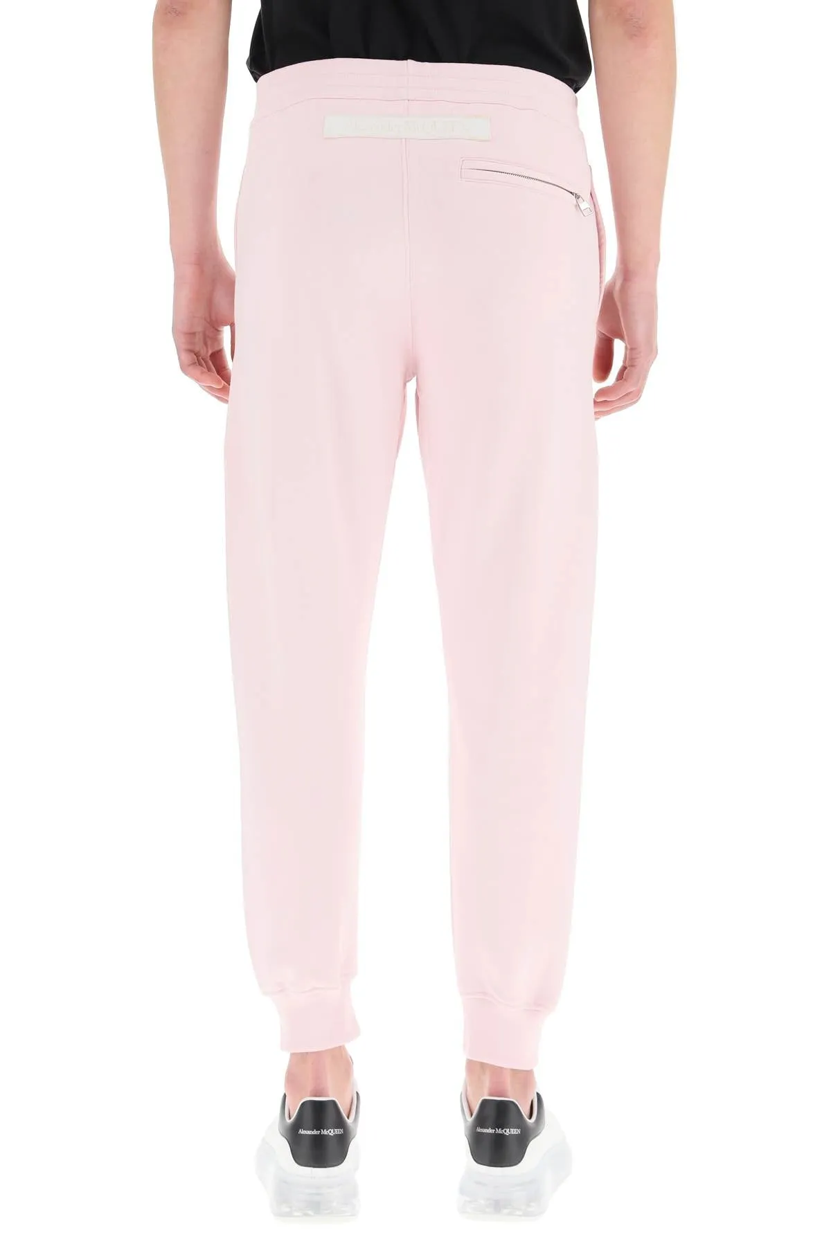 Alexander McQueen Logo Print Elastic Waist Jogging Pants