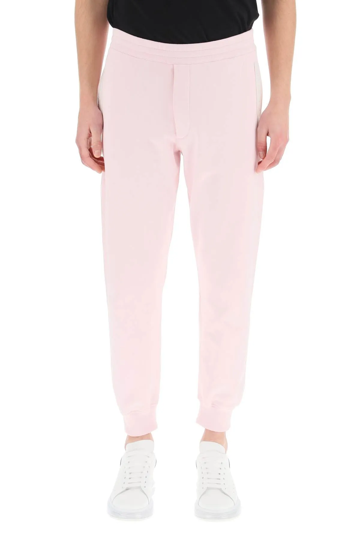 Alexander McQueen Logo Print Elastic Waist Jogging Pants