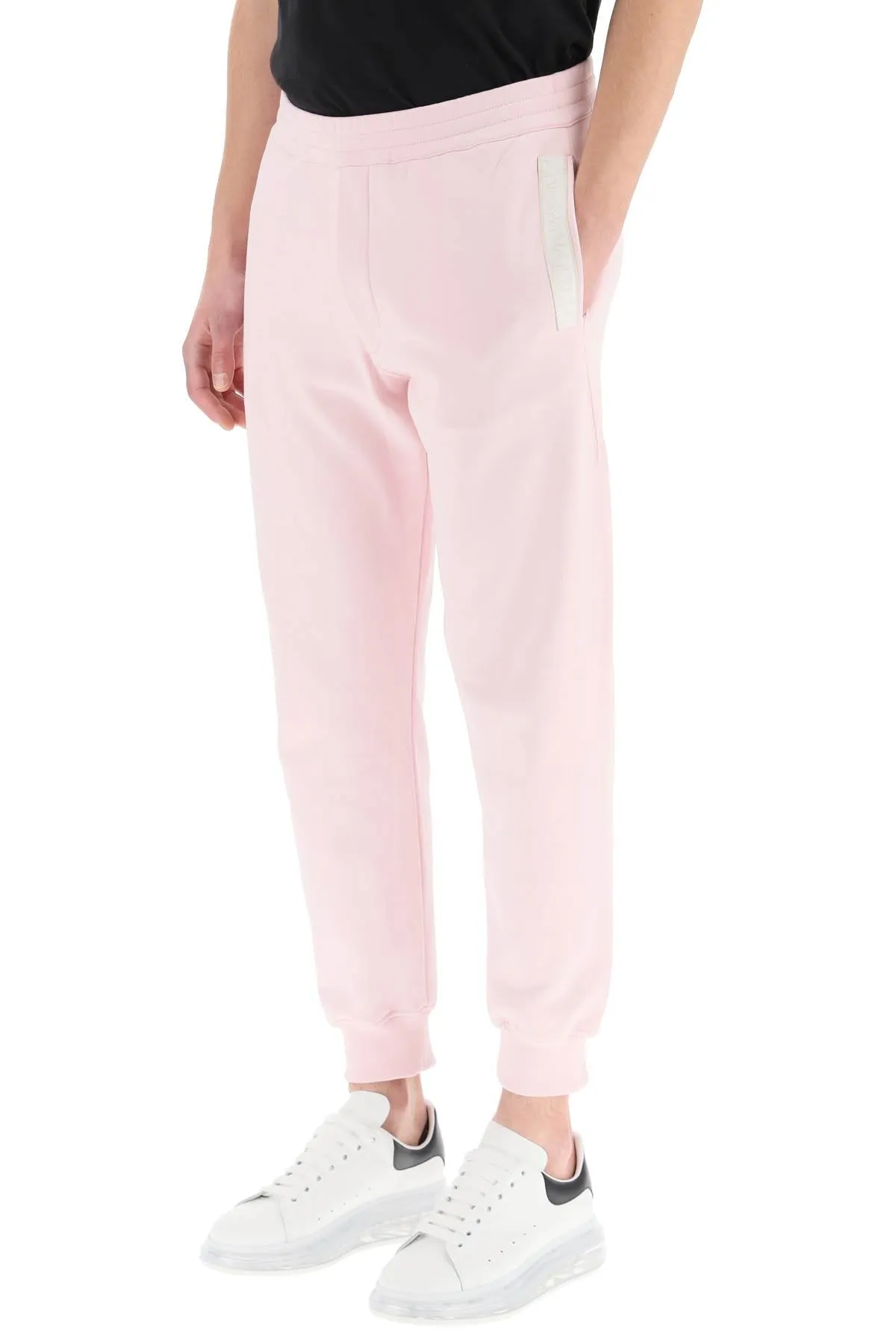Alexander McQueen Logo Print Elastic Waist Jogging Pants