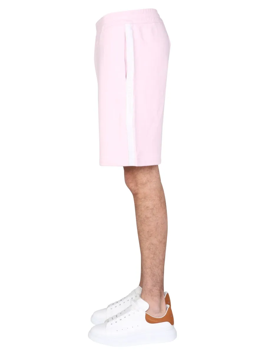 Alexander McQueen Logo Printed Sweat Shorts