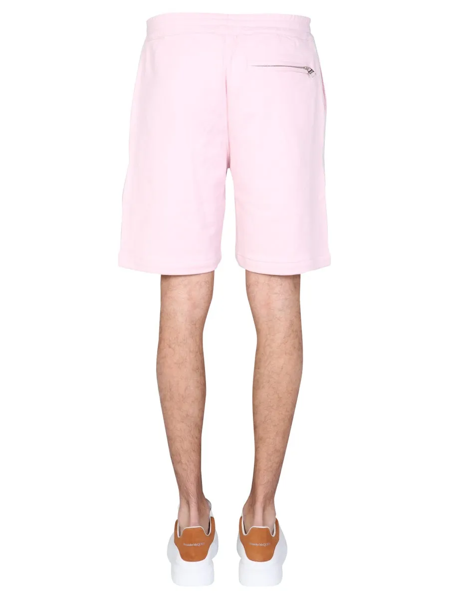 Alexander McQueen Logo Printed Sweat Shorts