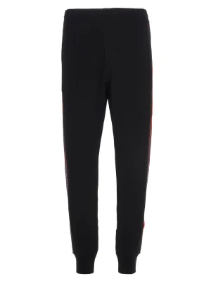 Alexander McQueen Logo Tape Straight Leg Track Pants