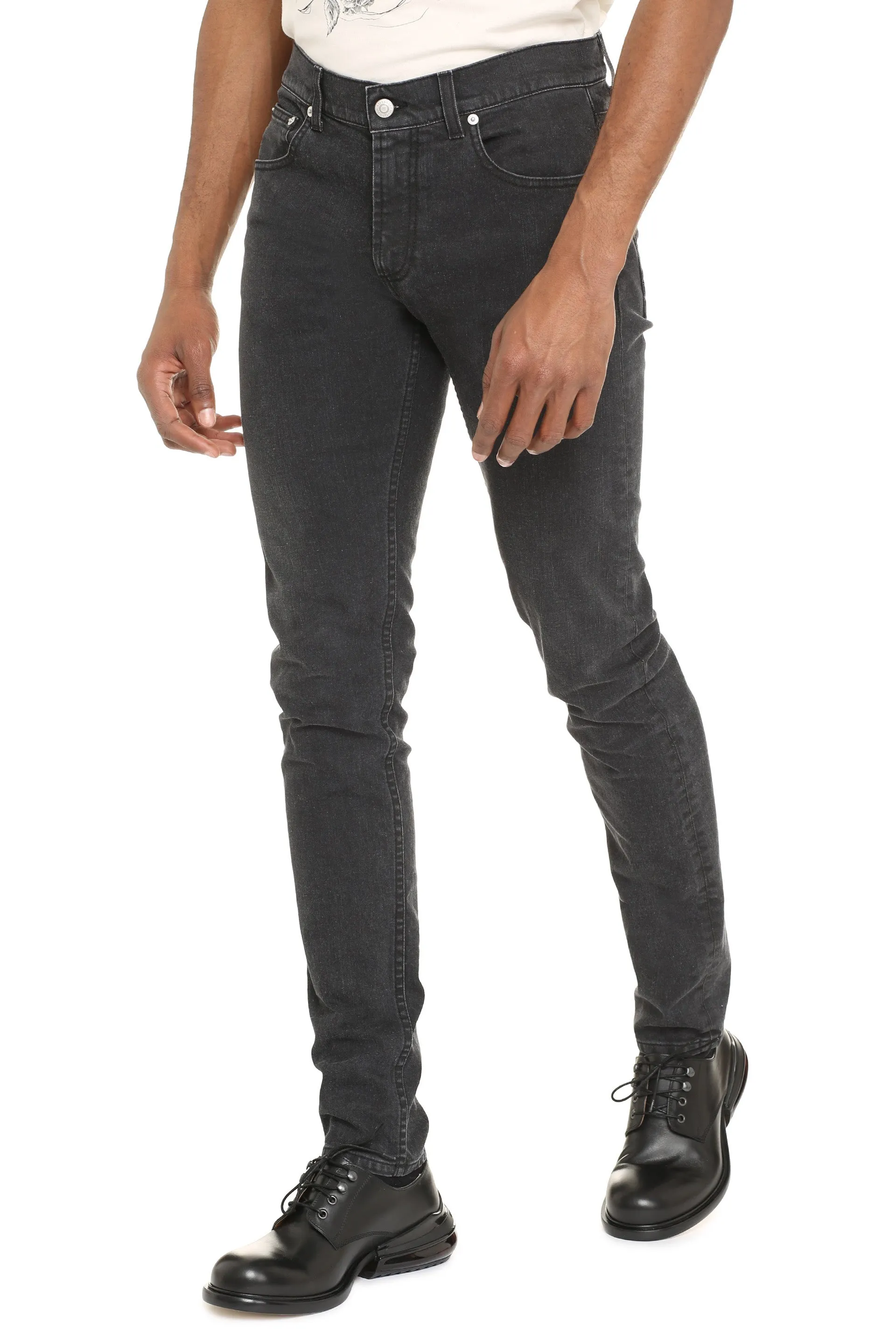 Alexander McQueen Mid-Rise Skinny Jeans