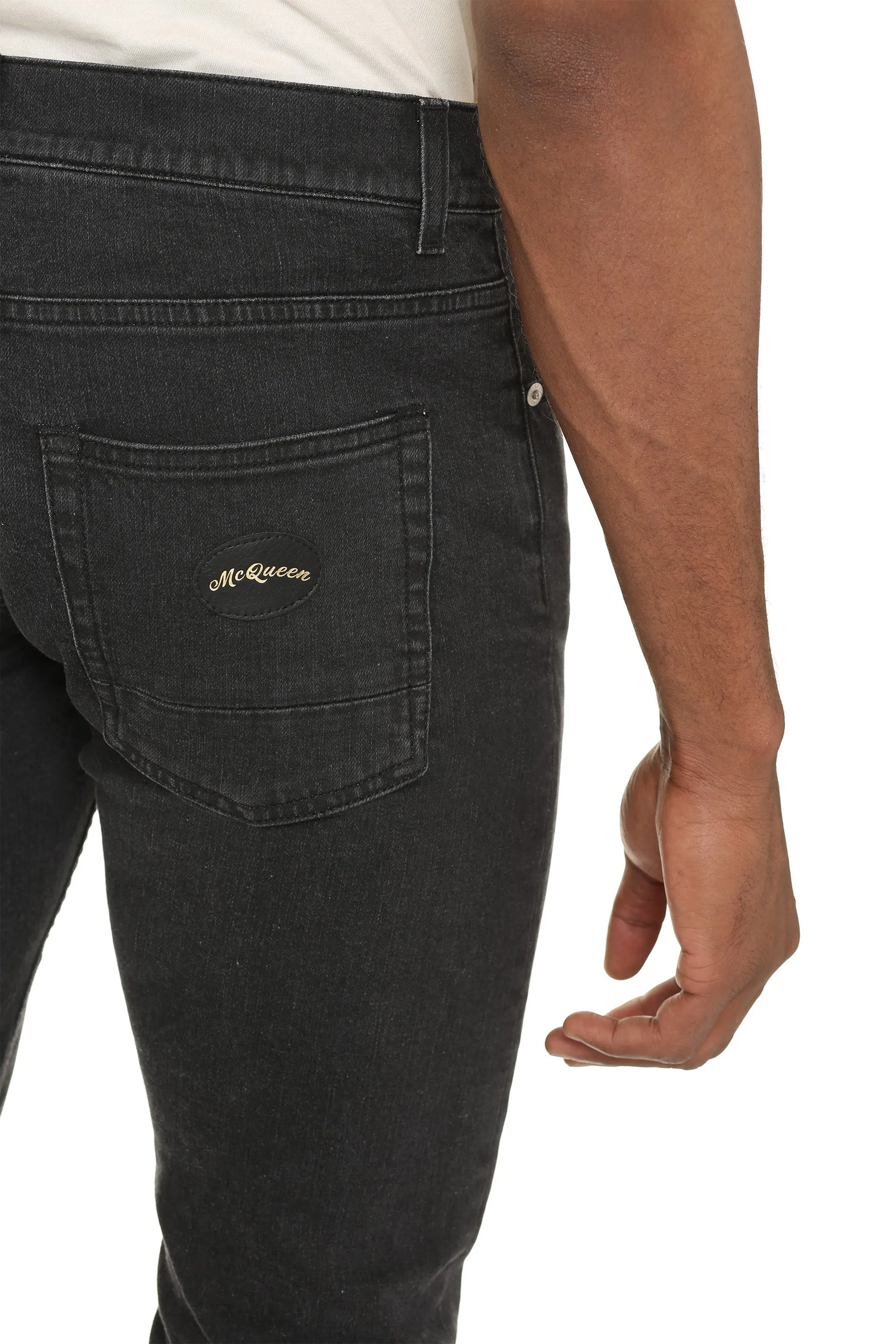 Alexander McQueen Mid-Rise Skinny Jeans