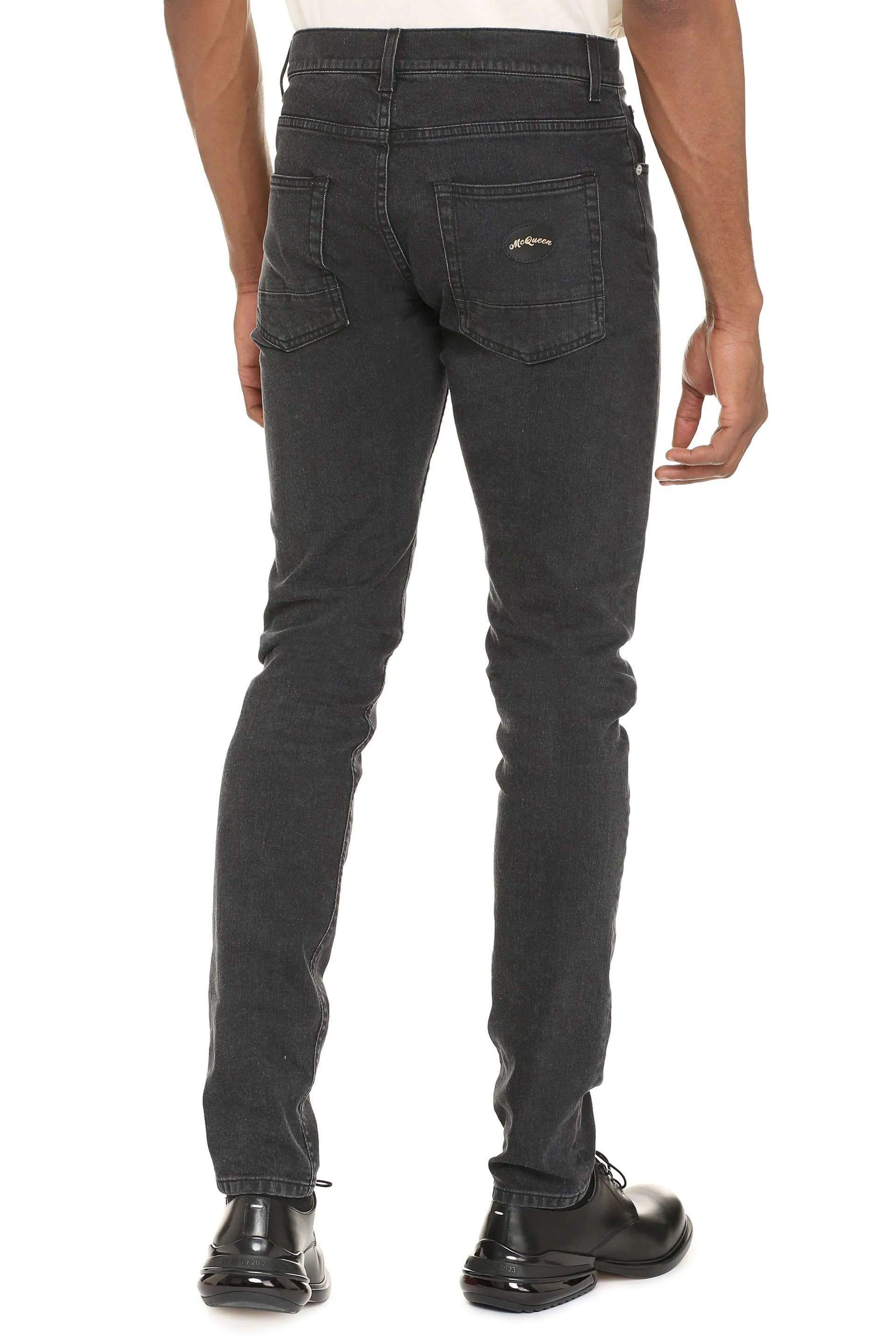 Alexander McQueen Mid-Rise Skinny Jeans