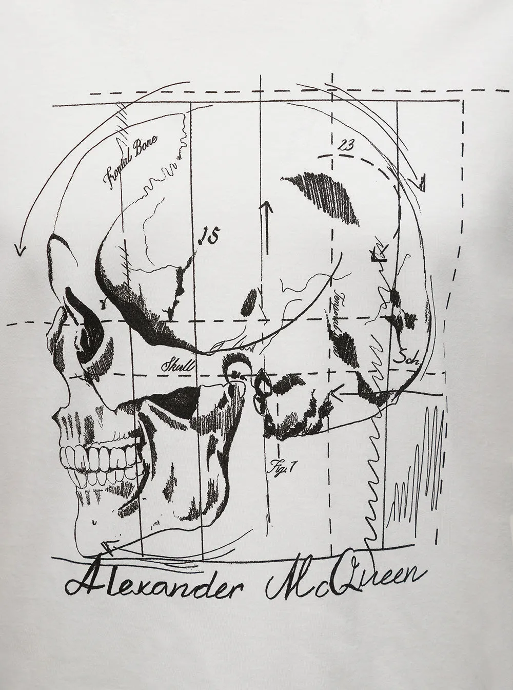 Alexander McQueen Skull Diagram T-Shirt