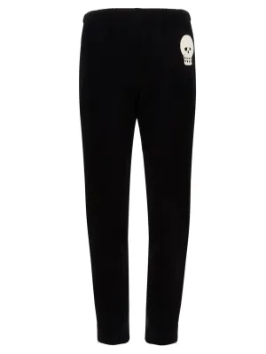 Alexander McQueen Skull Embroidered Straight-Leg Pants