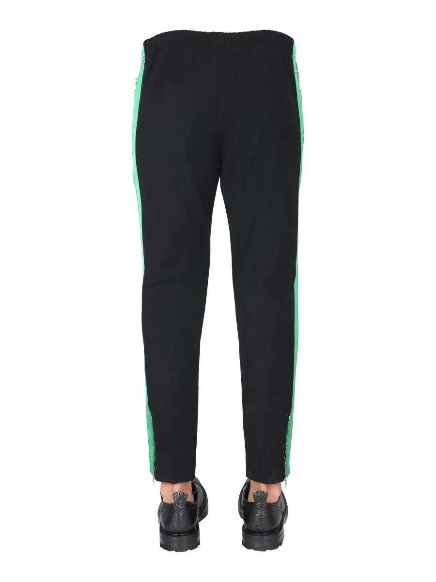 Alexander McQueen Skull Embroidered Straight-Leg Pants