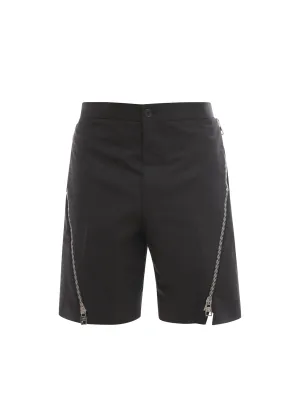 Alexander McQueen Zip Detailed Bermuda Shorts