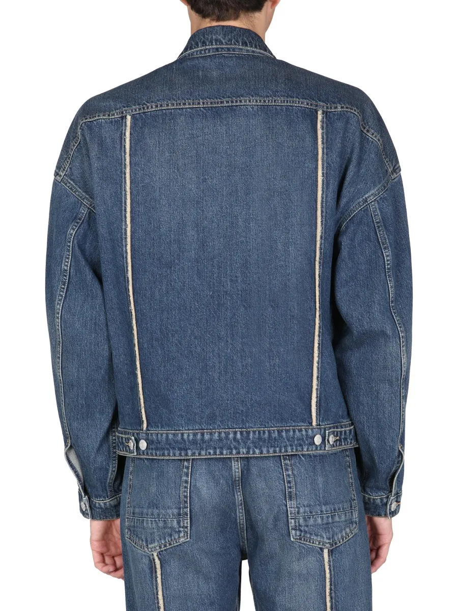 Alexander McQueen Zipped Denim Jacket