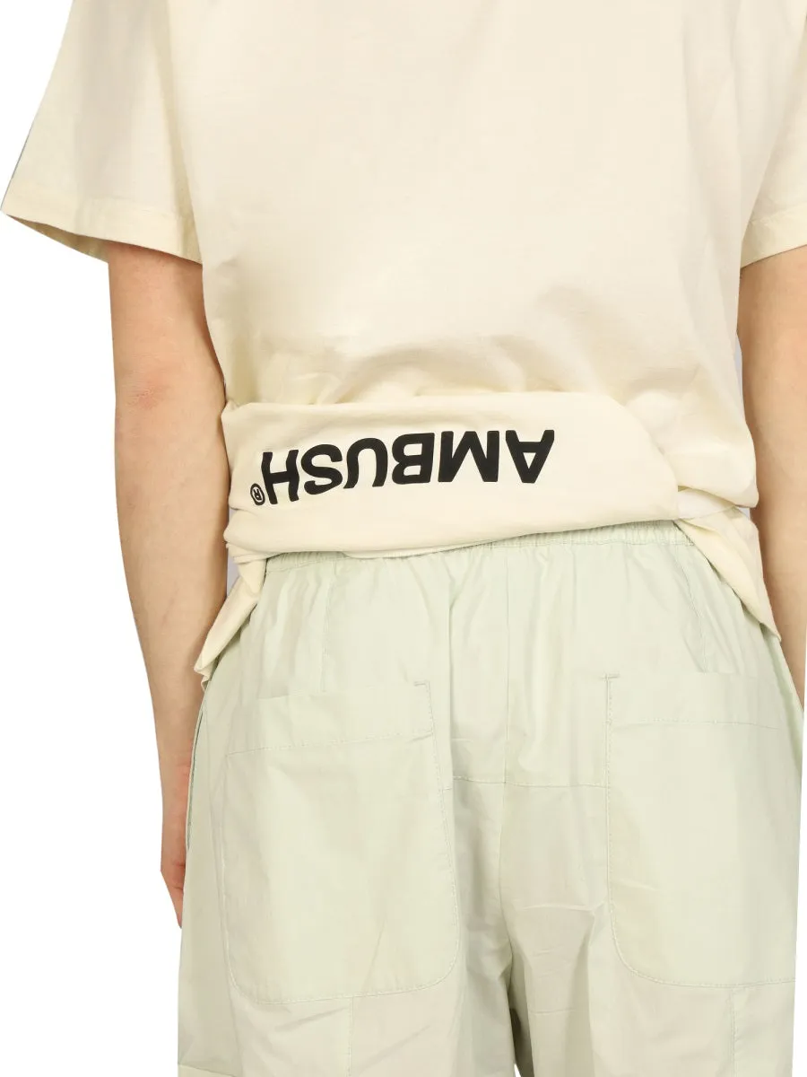 Ambushv Logo Patch Crewneck T-Shirt
