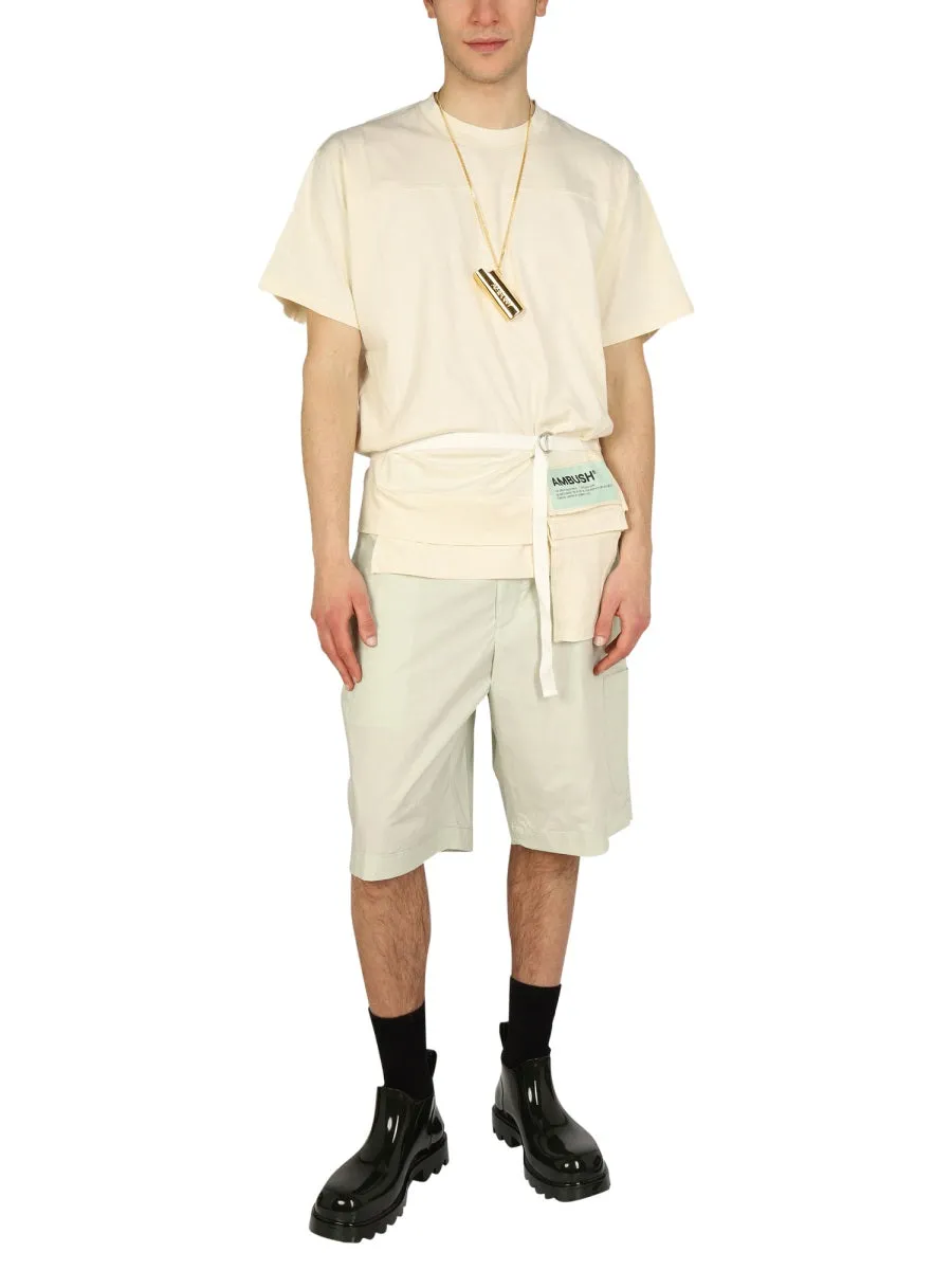 Ambushv Logo Patch Crewneck T-Shirt