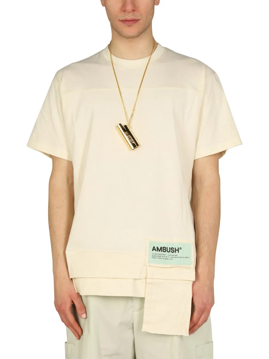 Ambushv Logo Patch Crewneck T-Shirt
