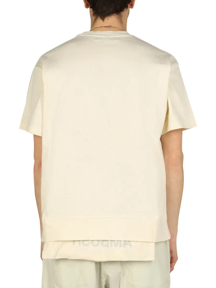 Ambushv Logo Patch Crewneck T-Shirt