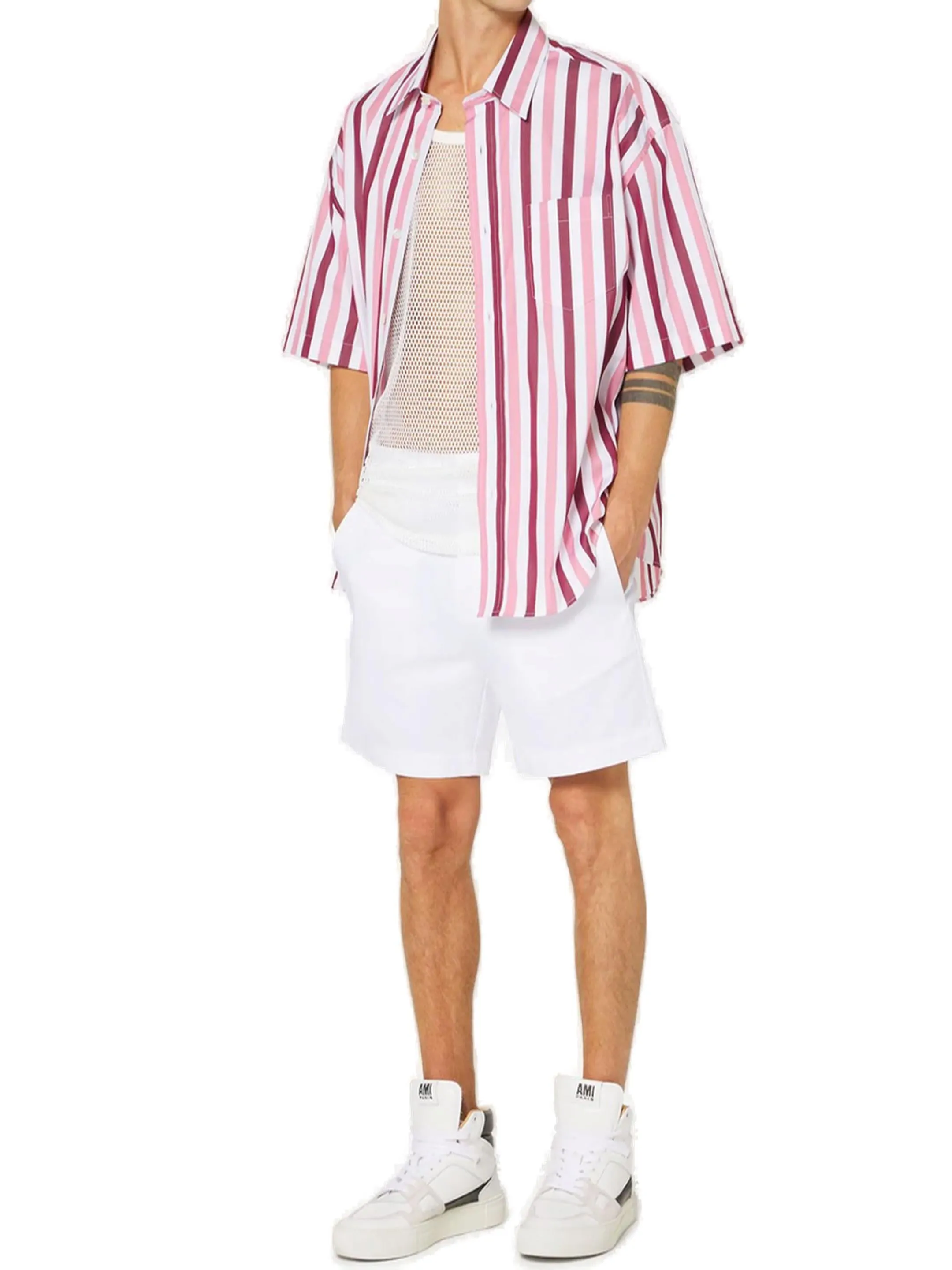 AMI Buttoned Bermuda Shorts
