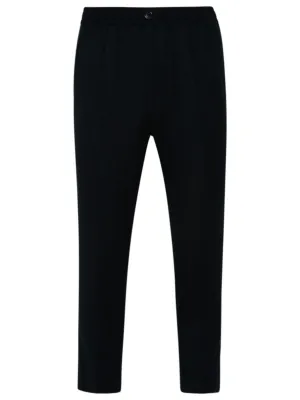 AMI Elasticated Waist Cropped Trousers