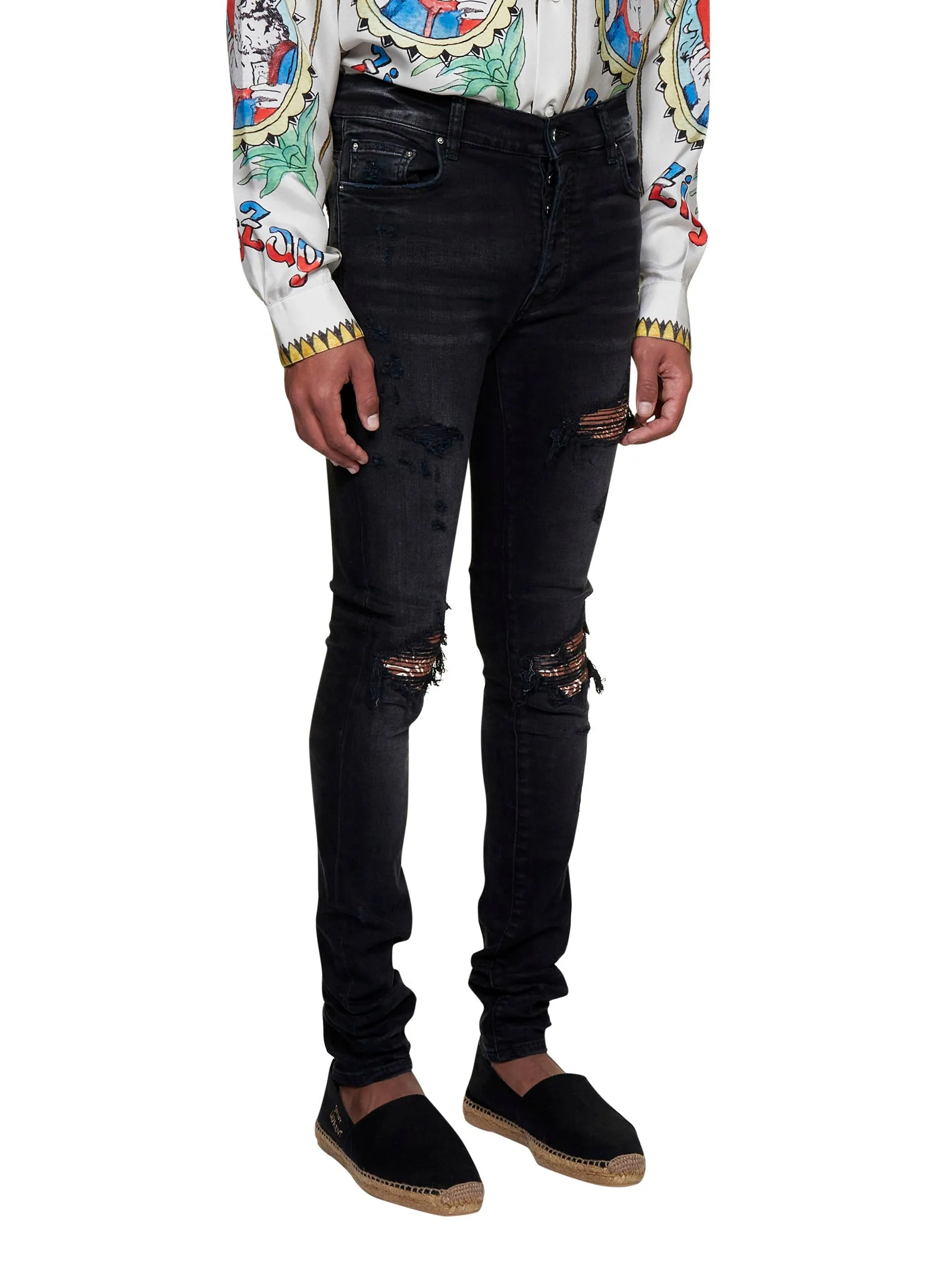Amiri Distressed Skinny Cut Jeans