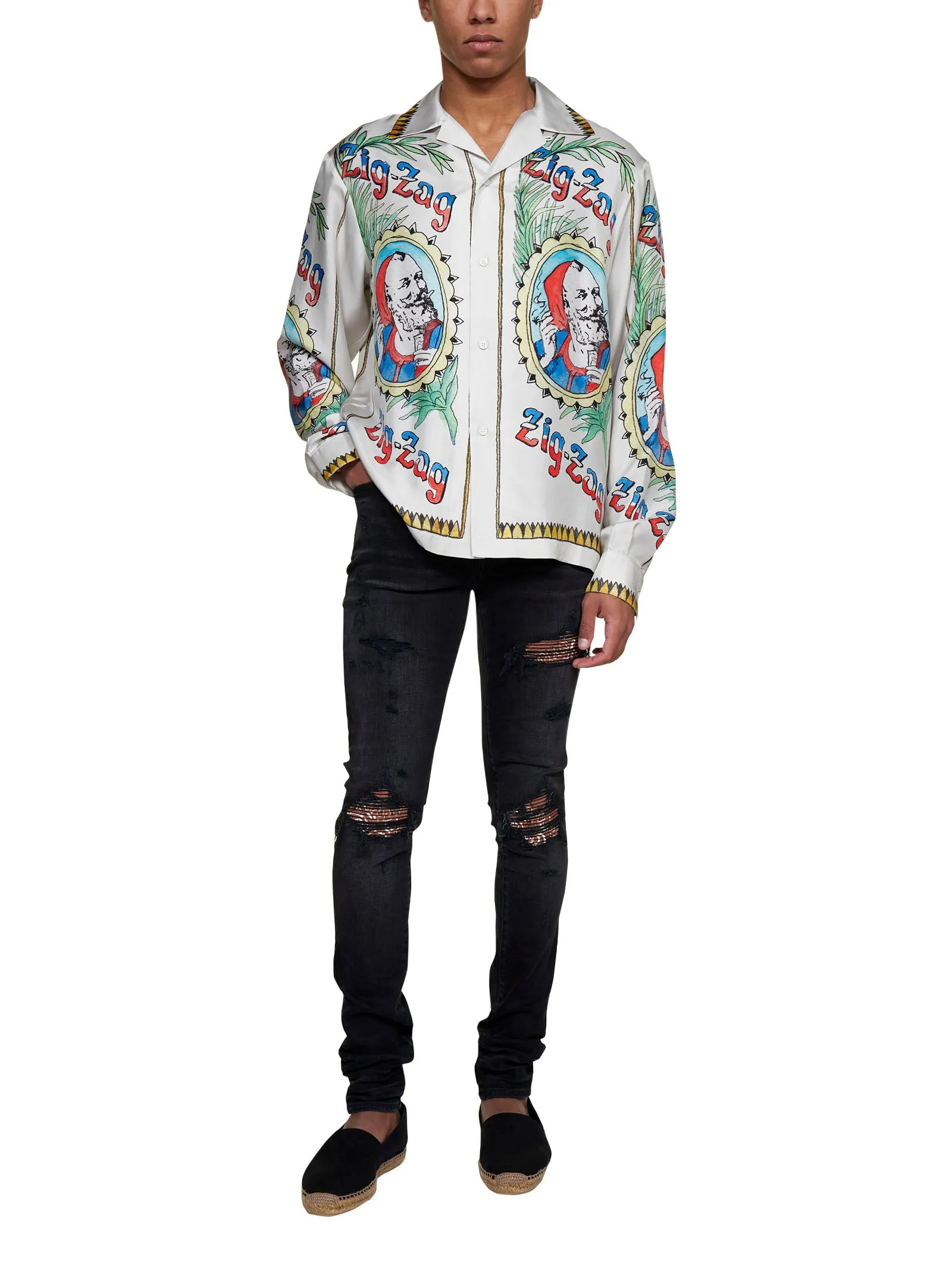 Amiri Distressed Skinny Cut Jeans