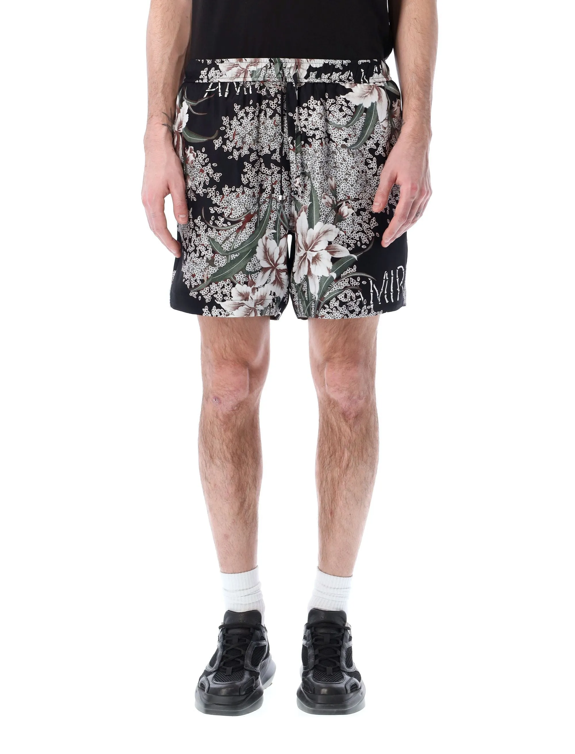 Amiri Floral-Printed Elasticated Waist Shorts