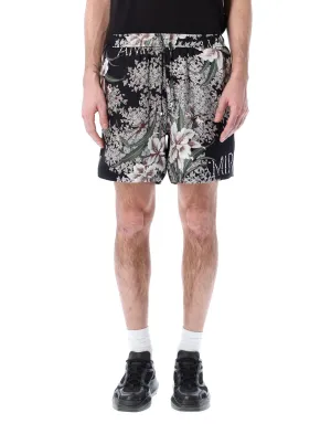 Amiri Floral-Printed Elasticated Waist Shorts