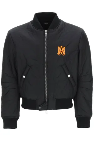 Amiri Logo Embroidered Zipped Jacket