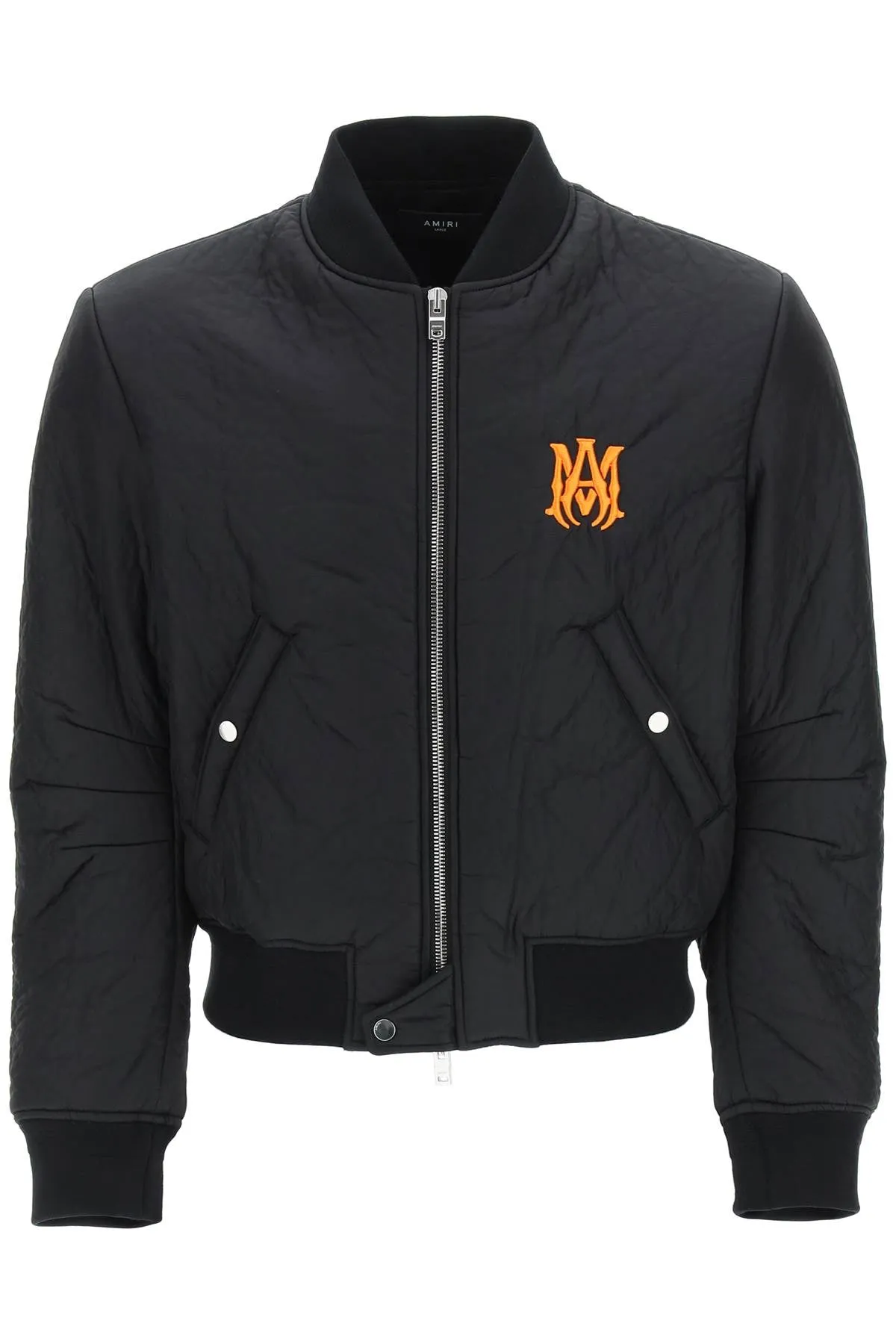 Amiri Logo Embroidered Zipped Jacket