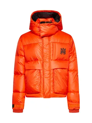 Amiri Logo Printed Long-Sleeved Down Jacket