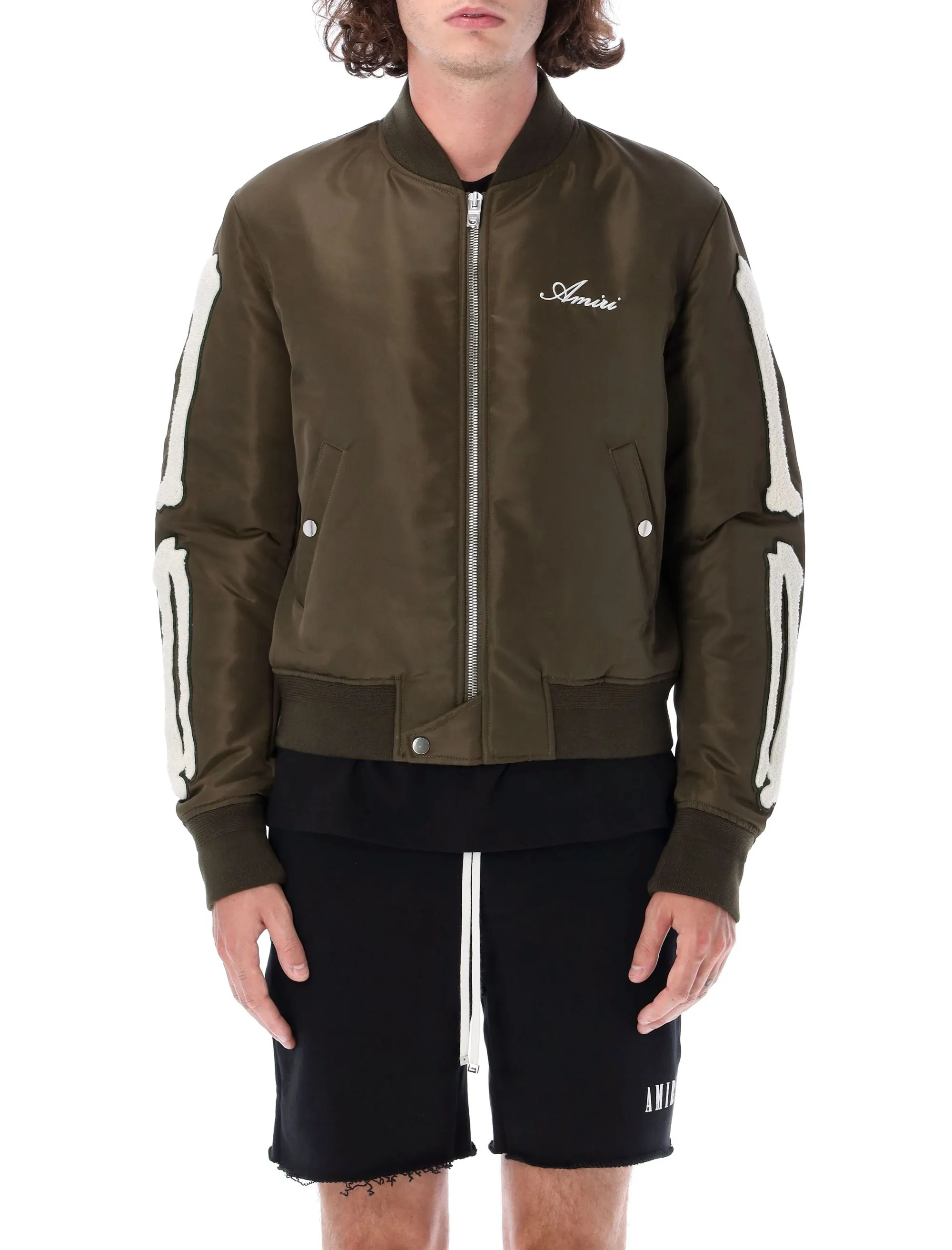 Amiri Skull Detailed Bomber Jacket