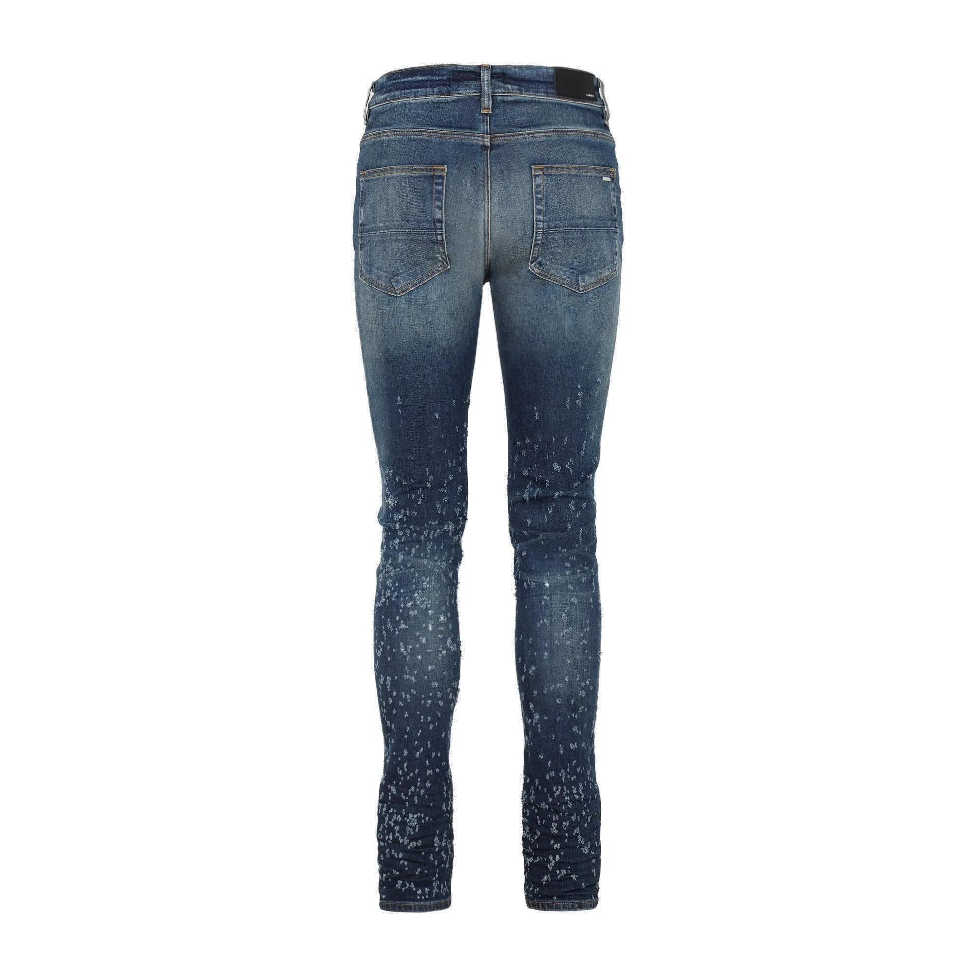 Amiri Stonewashed Distressed Skinny Jeans