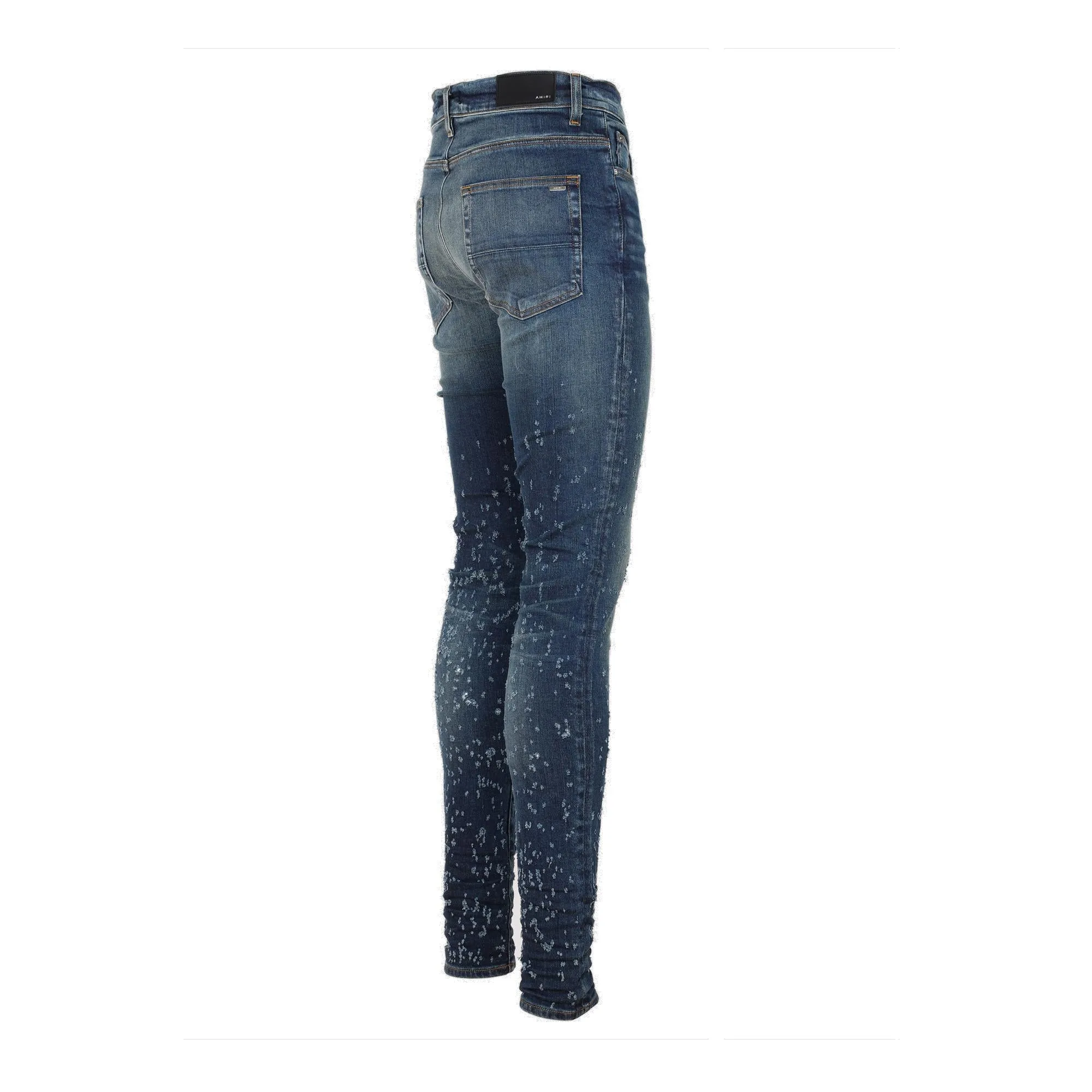 Amiri Stonewashed Distressed Skinny Jeans
