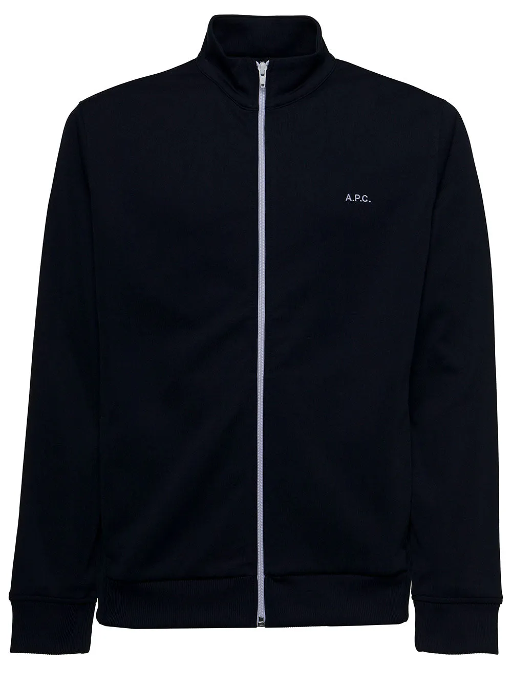A.P.C. Logo Embroidered Zipped Jacket