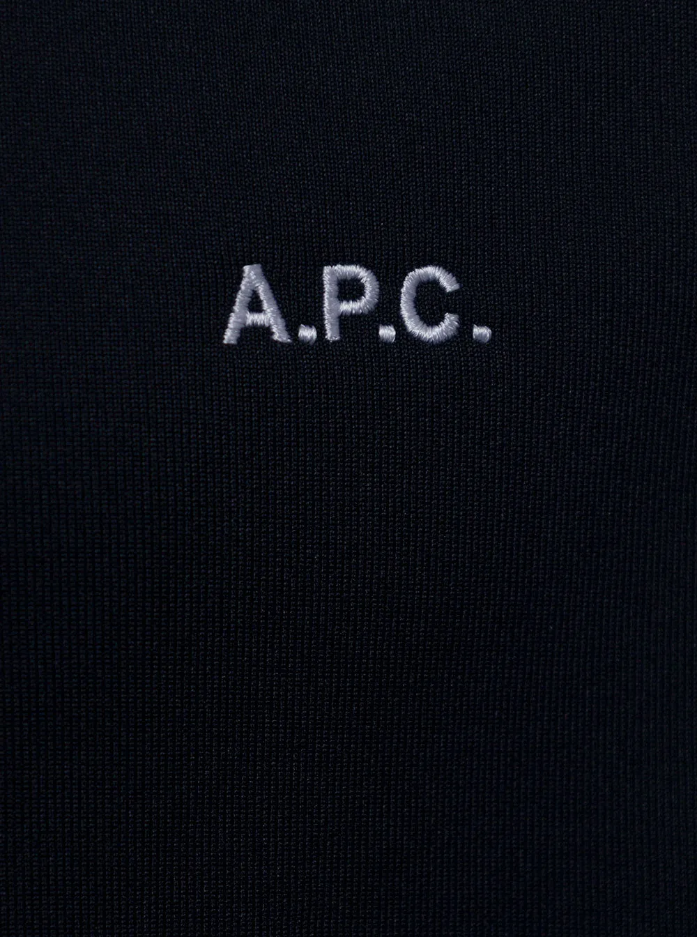 A.P.C. Logo Embroidered Zipped Jacket