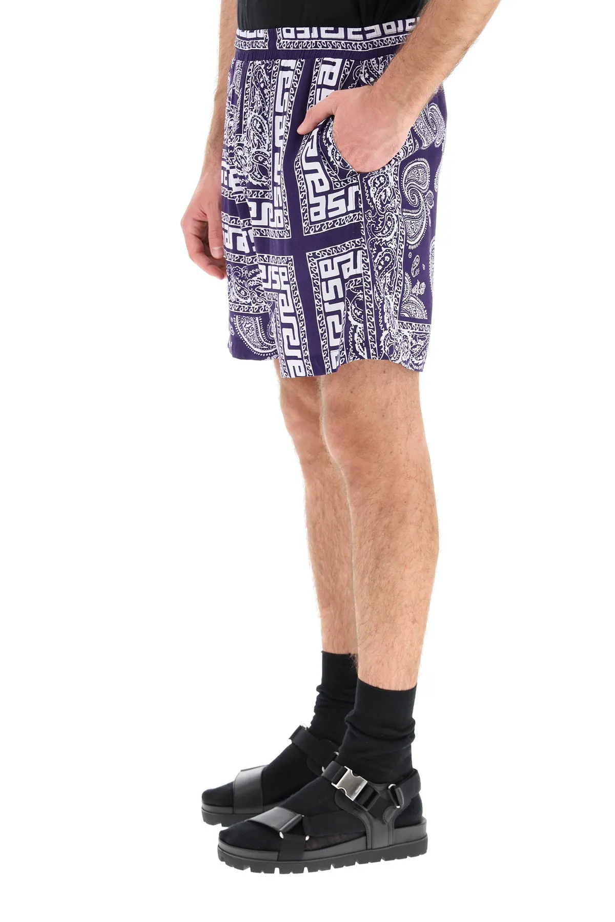 Aries Bandana Print Shorts
